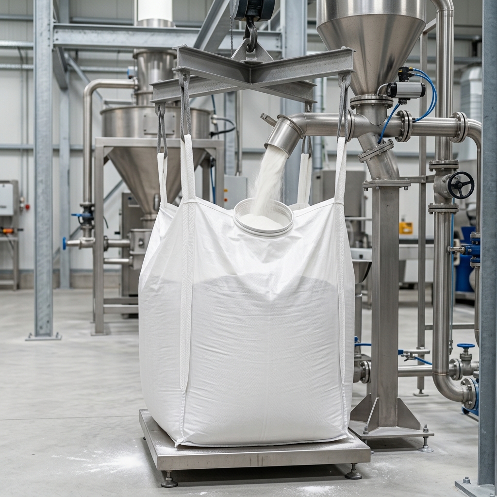 Bulk bag filling process