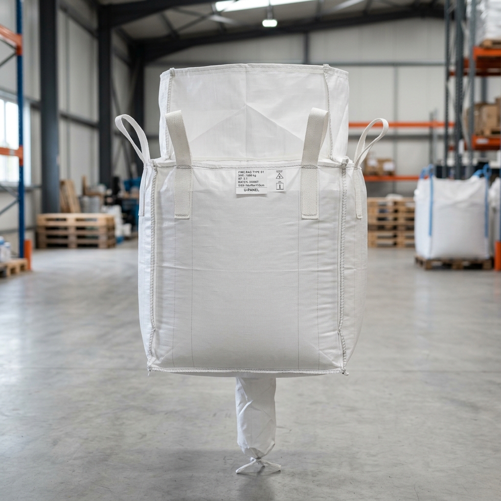 S1 FIBC Jumbo Bag – Top Skirt and Discharge Spout